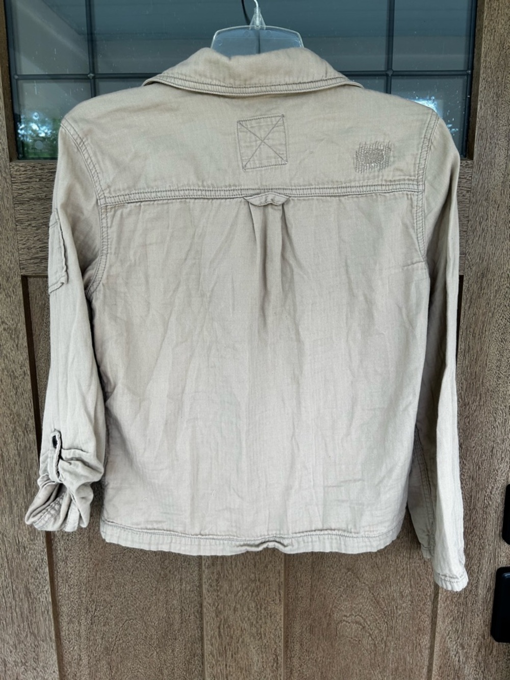 American Eagle Outfitters Beige Utility Jacket 100% cotton - Picture 3 of 5